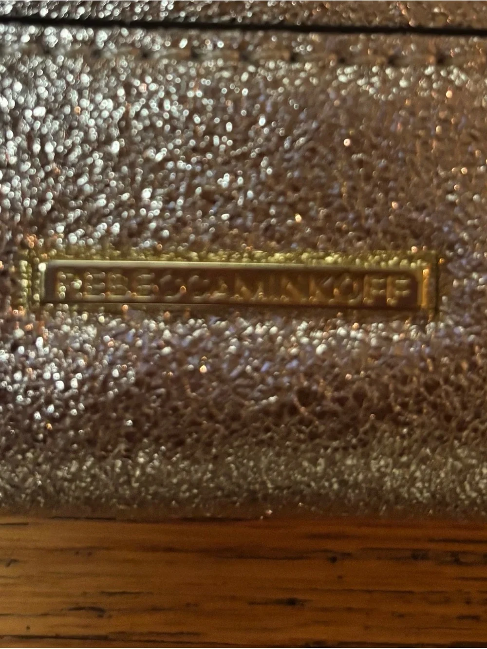 NEW Rebecca Minkoff Metallic Leo Luxury Special Occasion Whimsigoth Clutch Bag L